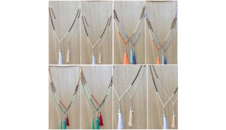 fashion necklace women accessories tassels mix beads wholesale price